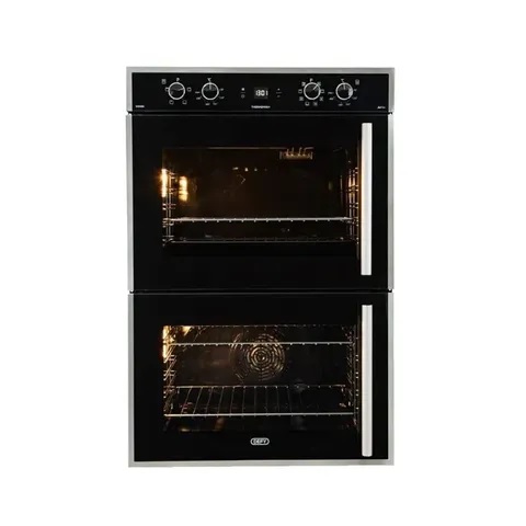 Defy Gemini Thermofan+ Double Oven Black – DBO767